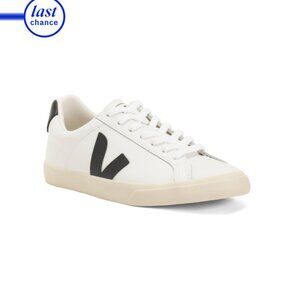 VEJA White/black Made In Brazil Esplar Leather Sneakers